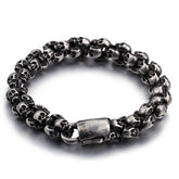 Men’s Korean & Japanese Style Skeleton Bracelet – Trendy Punk Fashion Jewelery